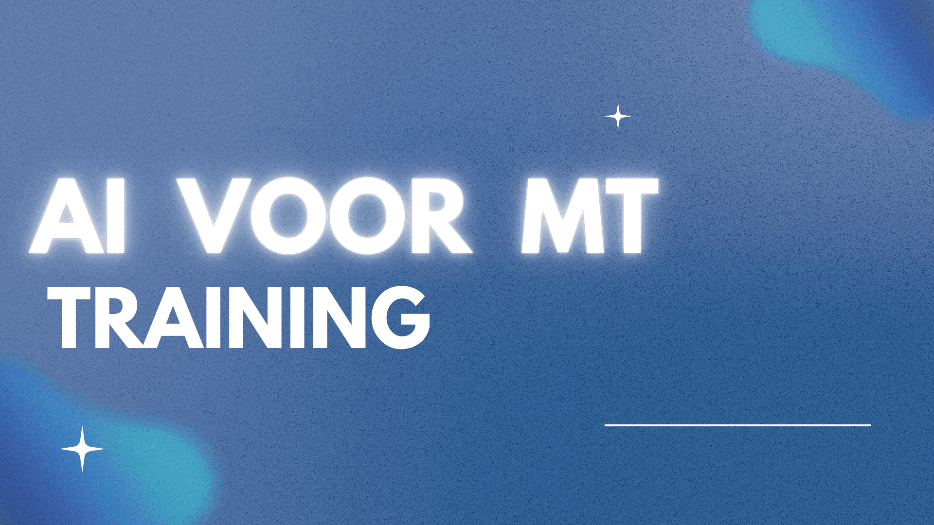 AI training voor MT